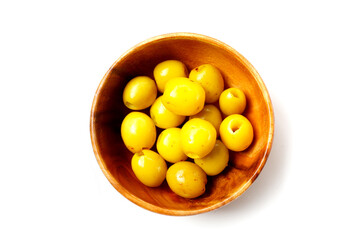 Pickled jujube fruits with a sweet and tangy flavor.