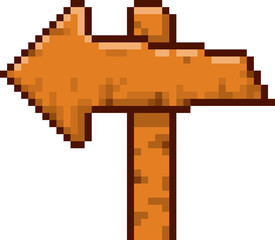 픽셀 화살표 표지판