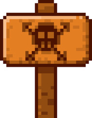 픽셀 화살표 표지판