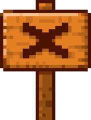 픽셀 화살표 표지판