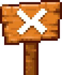 픽셀 화살표 표지판