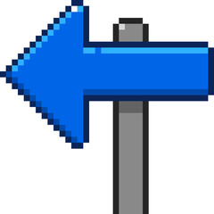 픽셀 화살표 표지판