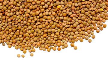 Lentils are small brown legumes rich in protein and fiber