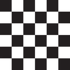 Classic Black and White Checkerboard Seamless Pattern, A clean and classic black and white checkerboard seamless pattern. This high-contrast tile is ideal for backgrounds, game board designs