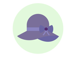 Pamela hat icon. Fashion symbol icon vector. Solid vector icons. Flat illustration concept.