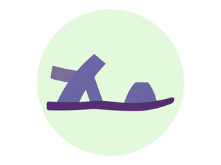 Sandals icon. Fashion symbol icon vector. Solid vector icons. Flat illustration concept.