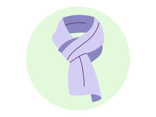 Scarf icon. Fashion symbol icon vector. Solid vector icons. Flat illustration concept.