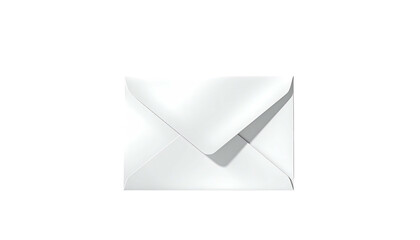 White envelope with shadow on a black background, slightly angled