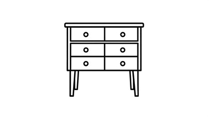 Vintage Wooden Chest of Drawers.