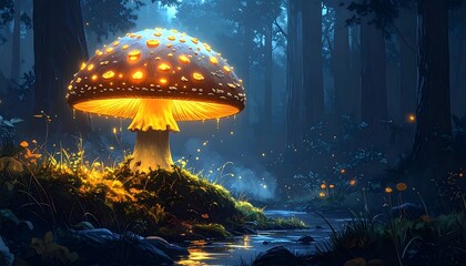 Enchanted Forest Mushroom Glow.