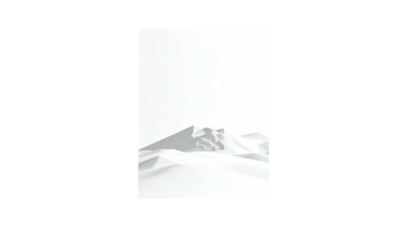 Grayscale image a dune-like formation, shrouded in an ethereal, white light