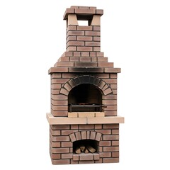 Brick Barbecue Grill - Outdoor Cooking Structure for Garden Parties.