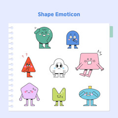 도형 캐릭터 이모티콘