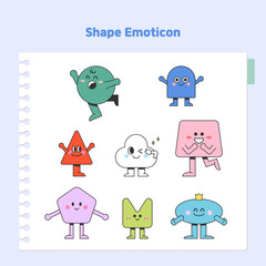 도형 캐릭터 이모티콘