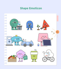 도형 캐릭터 이모티콘