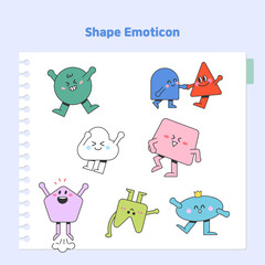 도형 캐릭터 이모티콘