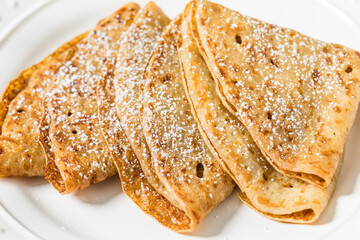 Sweet Homemade French Crepes