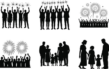 Traditional Diwali Celebration Vector Bundle