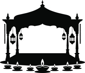 Traditional Diwali Celebration Vector Bundle