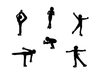 フィギュアスケート男子シルエット