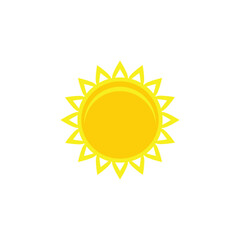 Sun logo simple vector symbol