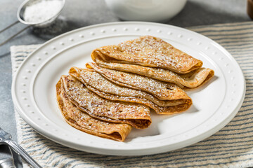 Sweet Homemade French Crepes