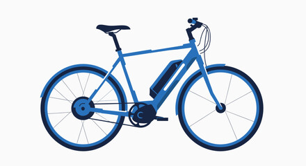 bicycle on a white background