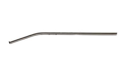 A sleek, silver drinking straw isolated on transparent background, perfect for enjoying beverages in an ecofriendly and stylish manner