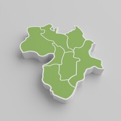 日本地図　関西地方