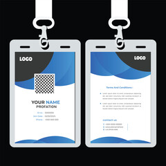 Modern Corporate ID Card Template
