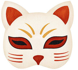 Elements of Japan Watercolor Illustration