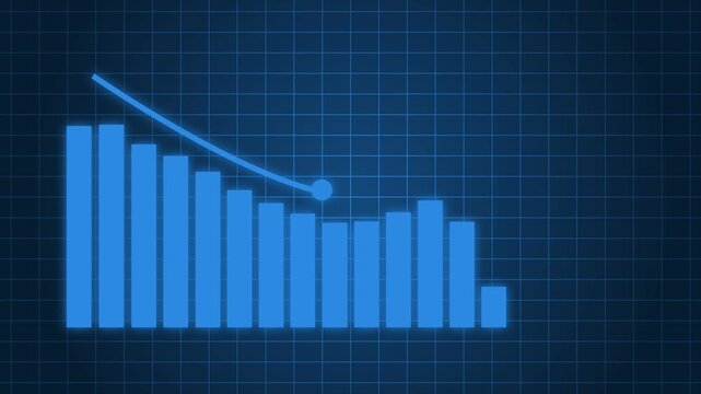 Monthly Business Report Infographic with Animated Chart Visualization