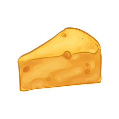 Cheese Hand Drawn Vector Illustration