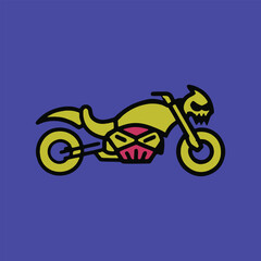 vector illustration of a motorcycle  Ai generated