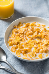 Healthy Frosted Corn Flake Breakfast Cereal