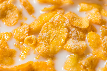 Healthy Frosted Corn Flake Breakfast Cereal