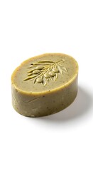 Olive Oil Soap - Natural Cleansing Bar with Embossed Olive Branch.