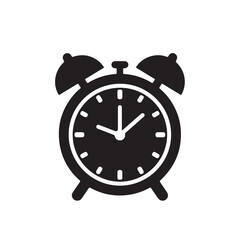 alarm clock vector illustration icon 