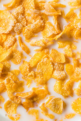 Healthy Frosted Corn Flake Breakfast Cereal