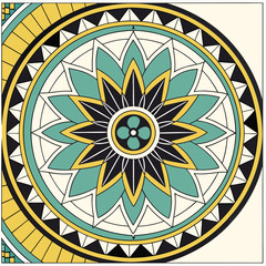 A symmetrical Mandala made from small