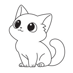Vector illustration of a cat