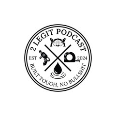 Plumbing and electricity handyman service creative modern minimal logo design Stock Vector.