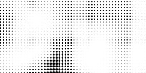 Halftone dots on a white background. Empty layout in comic pop art style. Design template for comic books, presentations, sales pitches, or web banners. Vector illustration.