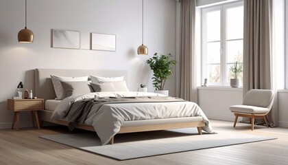 シンプルなベッドルーム