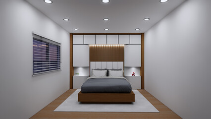 Modern Minimalist Bedroom Interior