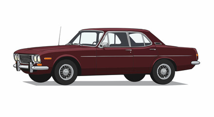 Fototapeta premium old red car