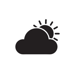 weather silhouette  icon vector illustration on white background 