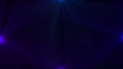 Dark background with vibrant blue and purple light beams radiating outwards - Powered by Adobe