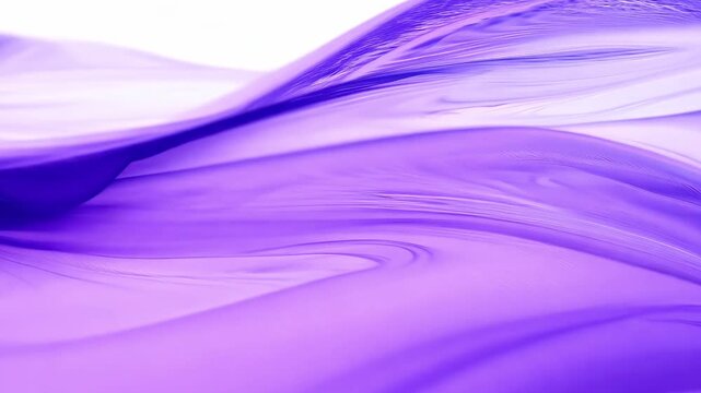 Soft, layered purple watercolor waves ripple flow black background gentle variations lavender deep violet wave overlaps blends with semi-transparent edges, meditative motion