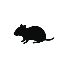 Rat Silhouette Vector Rodent Animal Small Mammal Illustration